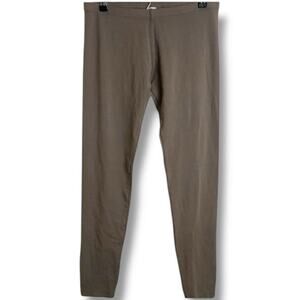 Hard Tail Forever Legging Women's Size Medium Rocker Punk Beige Zip Back